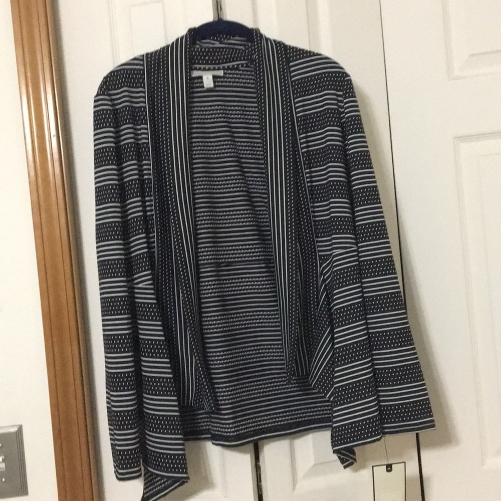 Dana Bachman black & white knit jacket